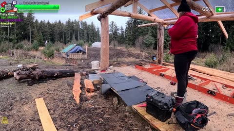 Solar Instal and Plants in Greenhouse Building the MOST ADVANCED FARMSTEAD IN IRL REMOTE Isolated ALASKAN Village | !Real !Homestead