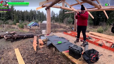 Solar Instal and Plants in Greenhouse Building the MOST ADVANCED FARMSTEAD IN IRL REMOTE Isolated ALASKAN Village | !Real !Homestead