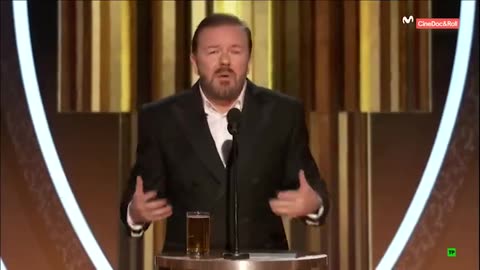 Hollywood elites' nervous laughter at the Oscars when Ricky Gervais joked about the Epstein list?