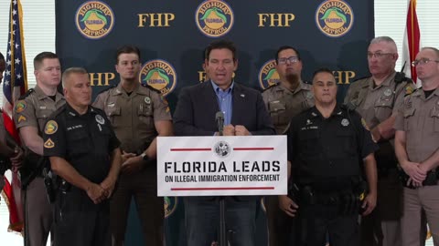 Attorney General James Uthmeier joins Governor DeSantis in Orlando to discuss efforts on illegal immigration.