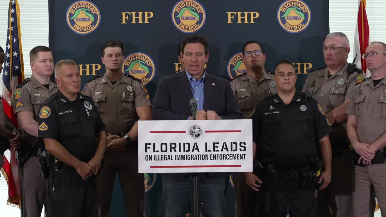 Attorney General James Uthmeier joins Governor DeSantis in Orlando to discuss efforts on illegal immigration.