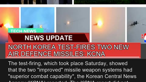 North Korea Testfires Two New Air Defence Missile
