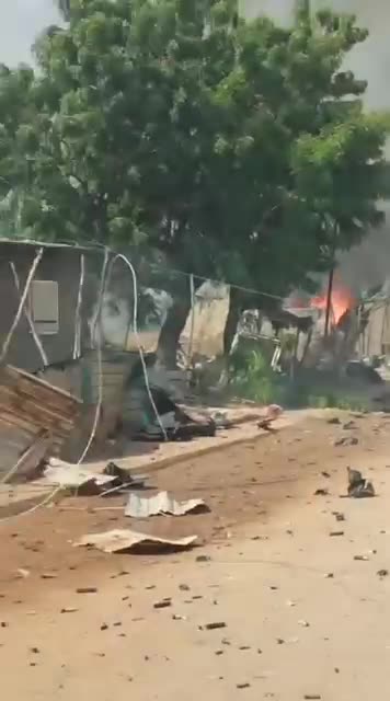 The explosions at the fireworks warehouse continued