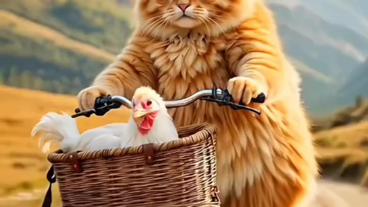 Big Cat Survival – Hilarious Encounter with a Hen! 🐅😂
