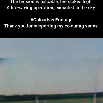 Rescue in the Sky Skyhook in Action #ColourisedHistory