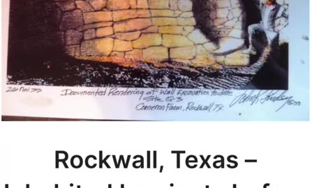 The Rockwall in Rockwall, Texas. Another buried laver of our buried past