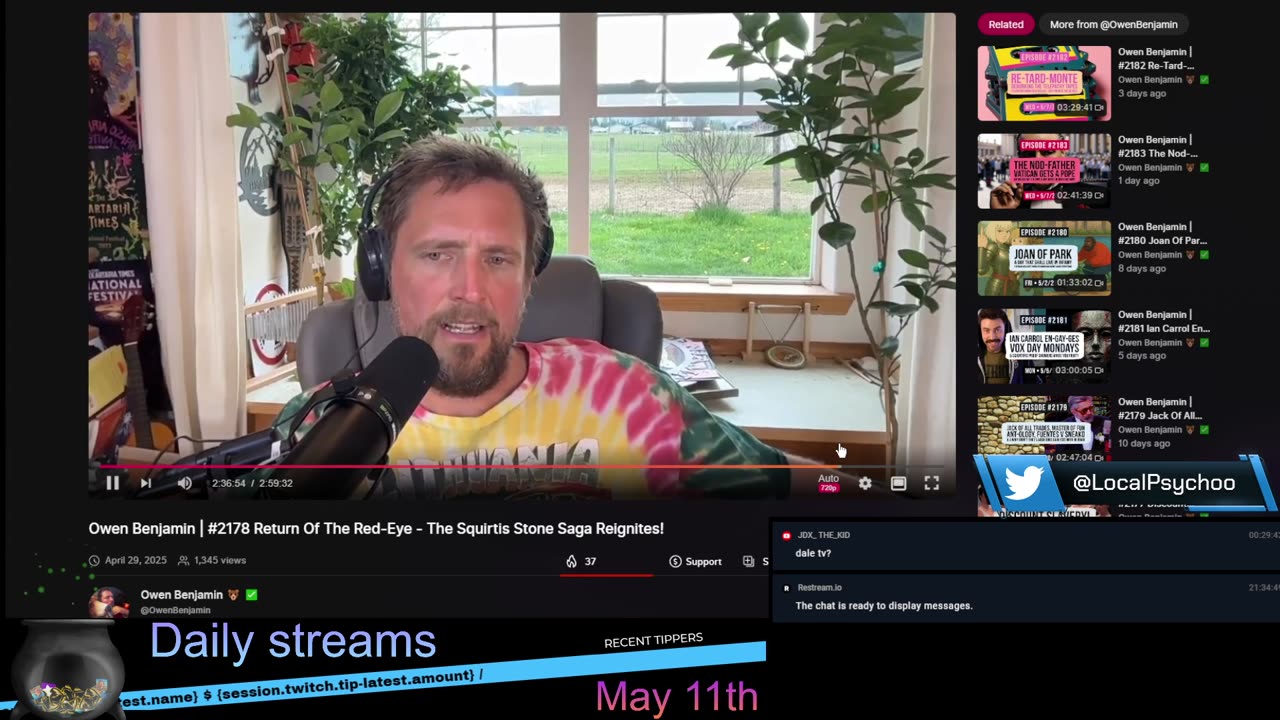 Owen Benjamin ( May 11th) || Owen vs. James True part 10