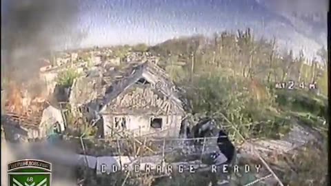 Ukrainian Drone Flies into Attic and Detonates