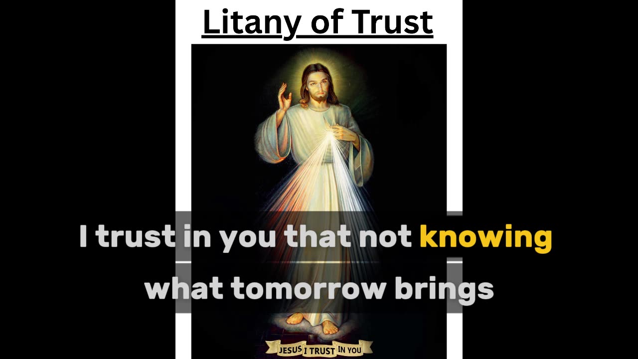 LITANY OF TRUST