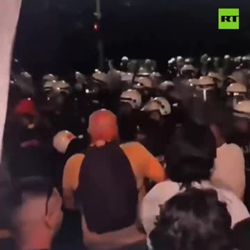 WATCH: Clashes ERUPT in Serbia as protesters hit cops with flares and objects