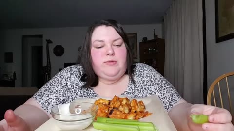 FB_2017_12_13_Buffalo Caultiflower Wings with Bleu Cheese Ranch Dip Mukbang