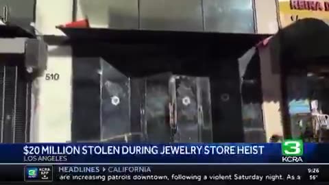 Criminals executed a $20 million jewel robbery in the heart of Los Angeles