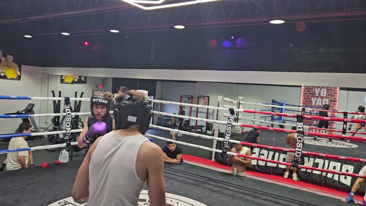 Joey sparring Michael 1. 7/24/25