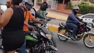 Video protesta y bloqueo en avenida Crisanto Luque