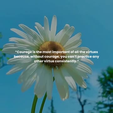 Courage is the most important of all the virtues because, without courage,...