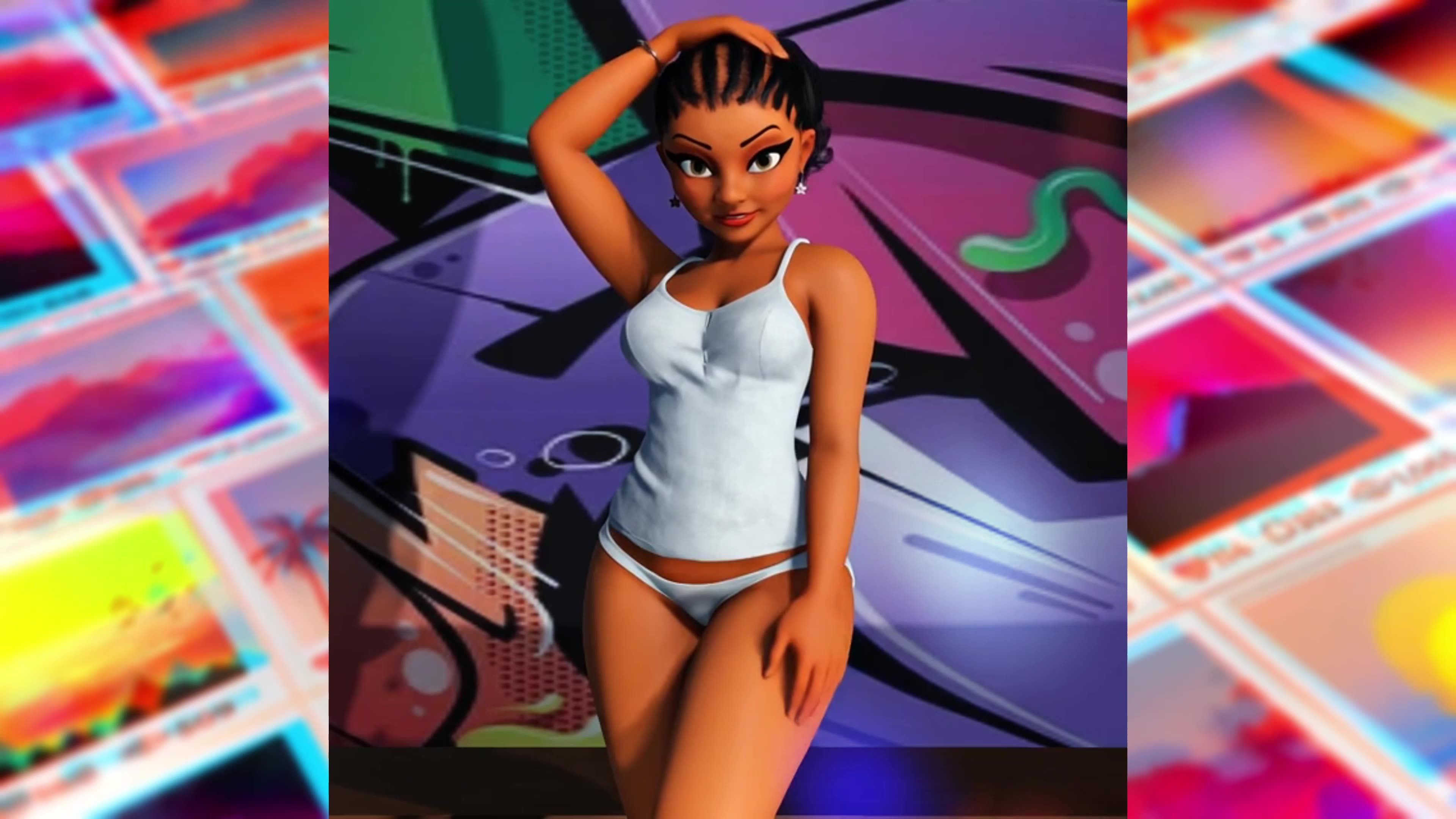 Janese Hot sexy Model Photoshoot while rapping to Pinky