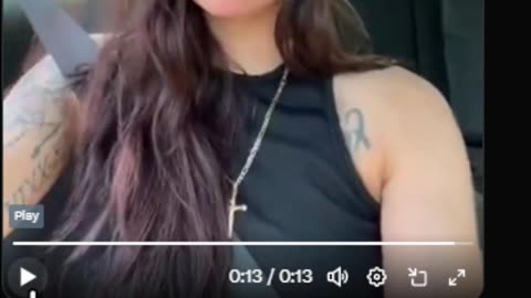 leftist says if you support trump you cant look at her she nuts
