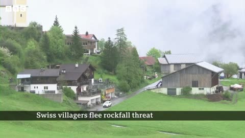 Swiss village of Brienz evacuated over risk of imminent rockslide - BBC News