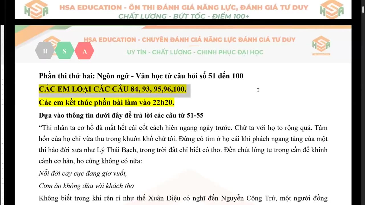 VĂN BUỔI 49 : LUYỆN ĐỀ