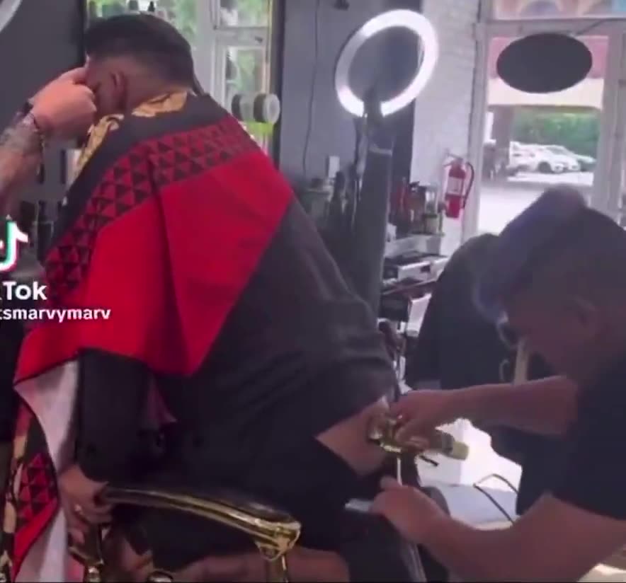 Cheek fade at the barbers shop 🪒😭😭