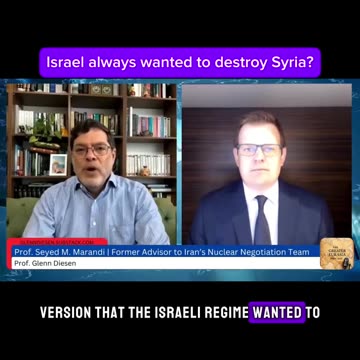 Seyed M. Marandi: Israel Attacks Syria - Prelude to Balkanization