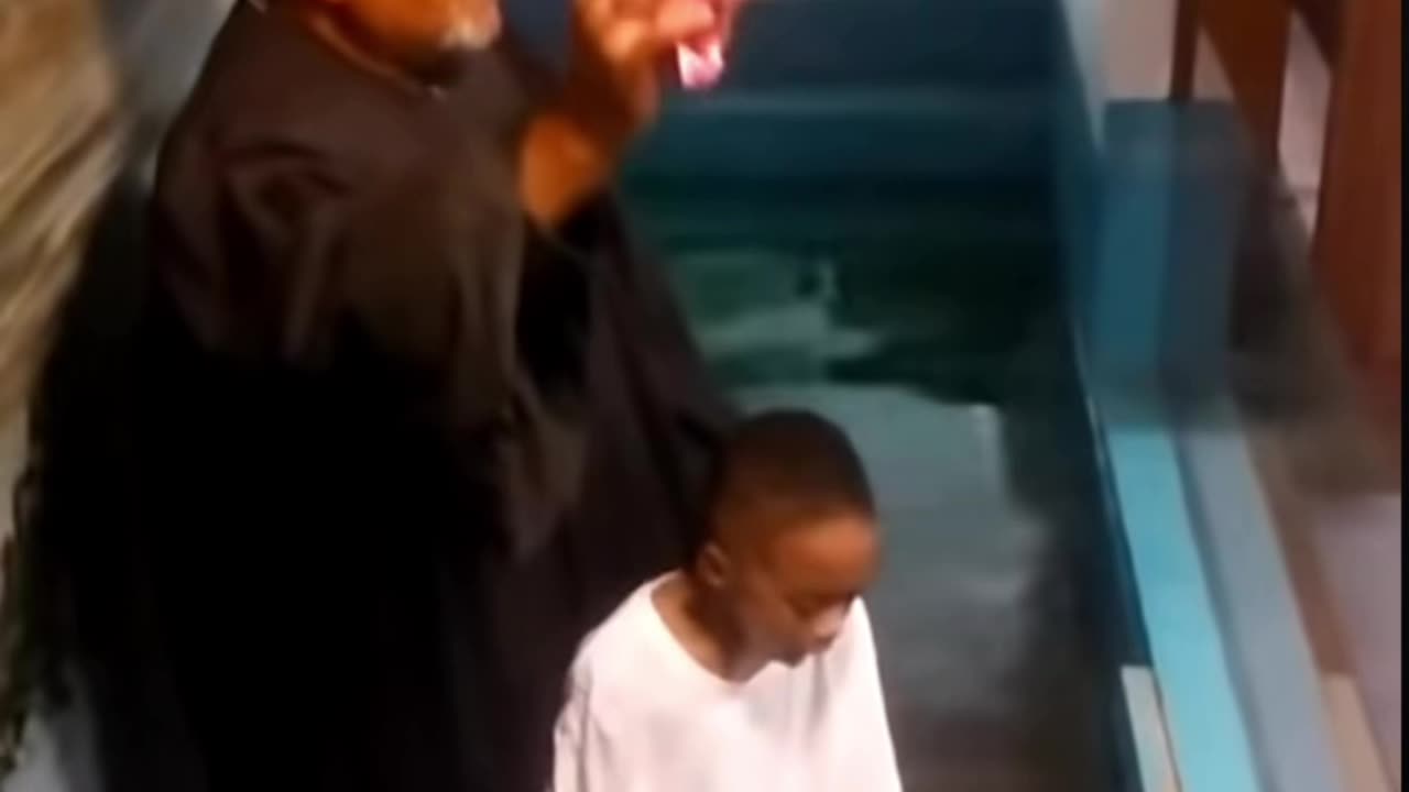 Kid Decides To Baptize Himself After Too Excited 😆