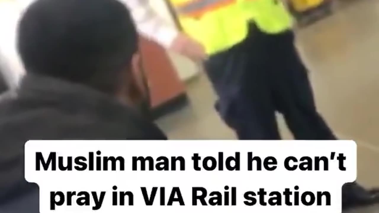 A Radical Muslim was told he can't pray in subway