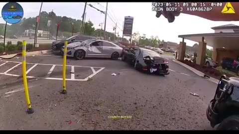 High-Stakes Police Chase: The Dramatic Hotel Parking Lot Pursuit