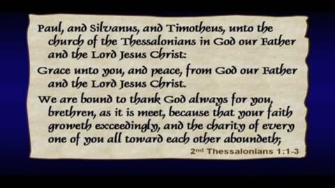 2nd Thessalonians (Session 6) Chapter 1