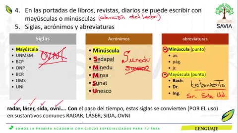 SAVIA REGULAR 2025 | Semana 05 | Lenguaje