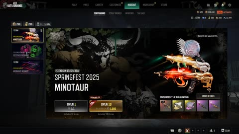 Opening crates in PubG