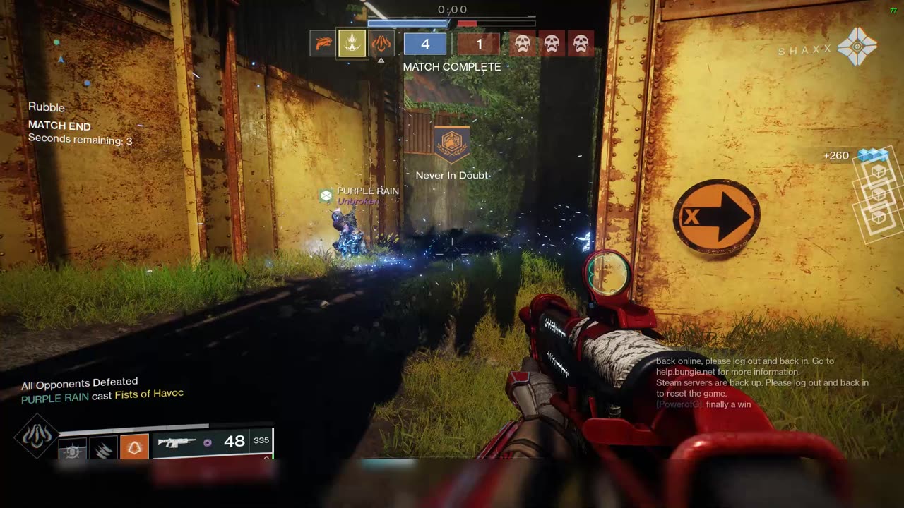 Destiny 2: archives-sniping a spectral blade