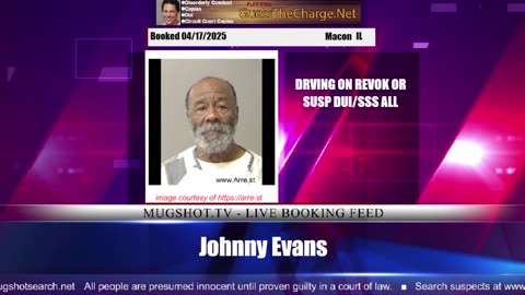 Mugshot TV - Live Arrest Booking Video Stream