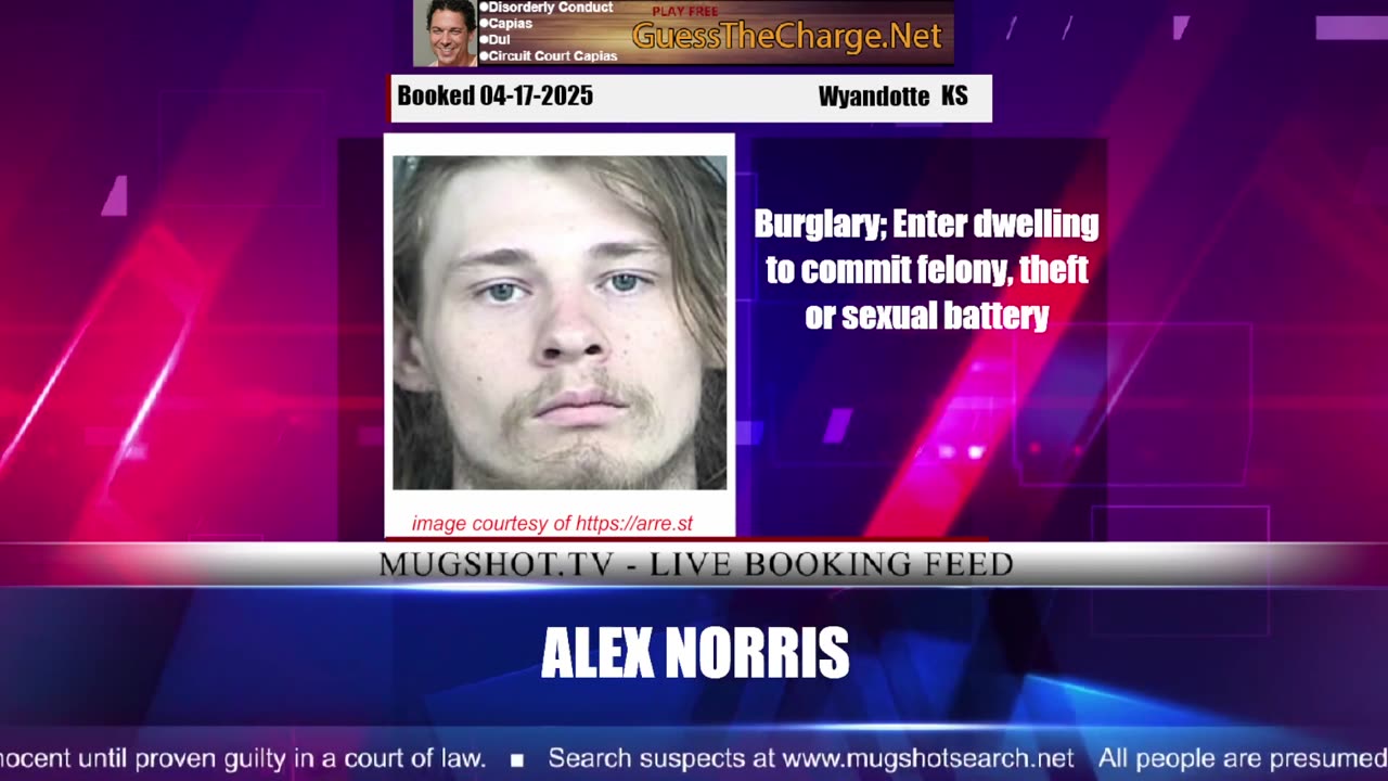 Mugshot TV - Live Arrest Booking Video Stream