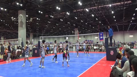 2025 AAU Boys National Volleyball Championships Riptide vs MVP Academy BOS 18 Black