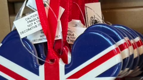 Walt Disney World Epcot UK Flag Disc Ornament #shorts