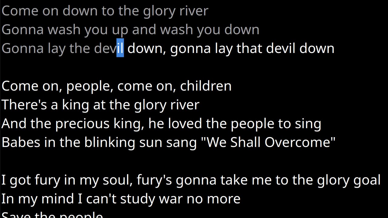 Save the Country vocals