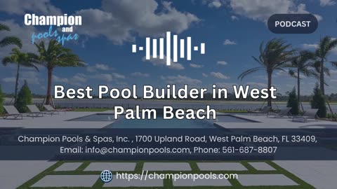 Best Pool Builder in West Palm Beach