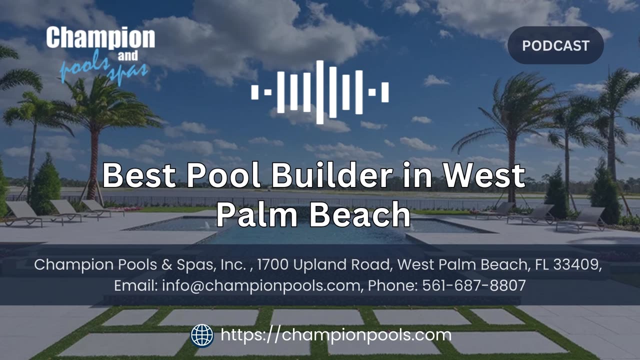Best Pool Builder in West Palm Beach