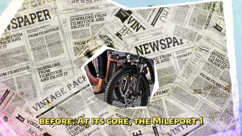 HillMiles MilePort 1 Electric Bike 250W Motor 36V 13AH Battery 20*3.0-inch Tire Electric Bike