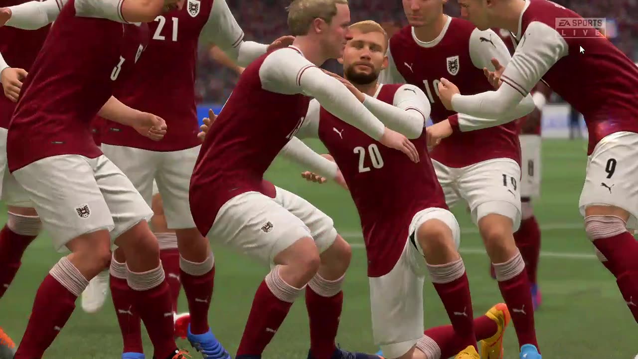 Austria and Romania-Fifa game