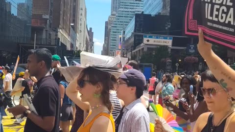 "Queers against ICE" Queer Liberation March 2025.