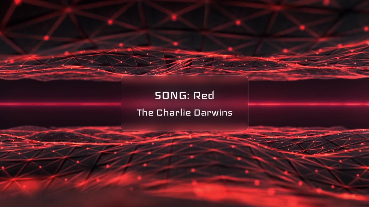 The Charlie Darwins - Red Music Visualizer Pulsing Red 1080p