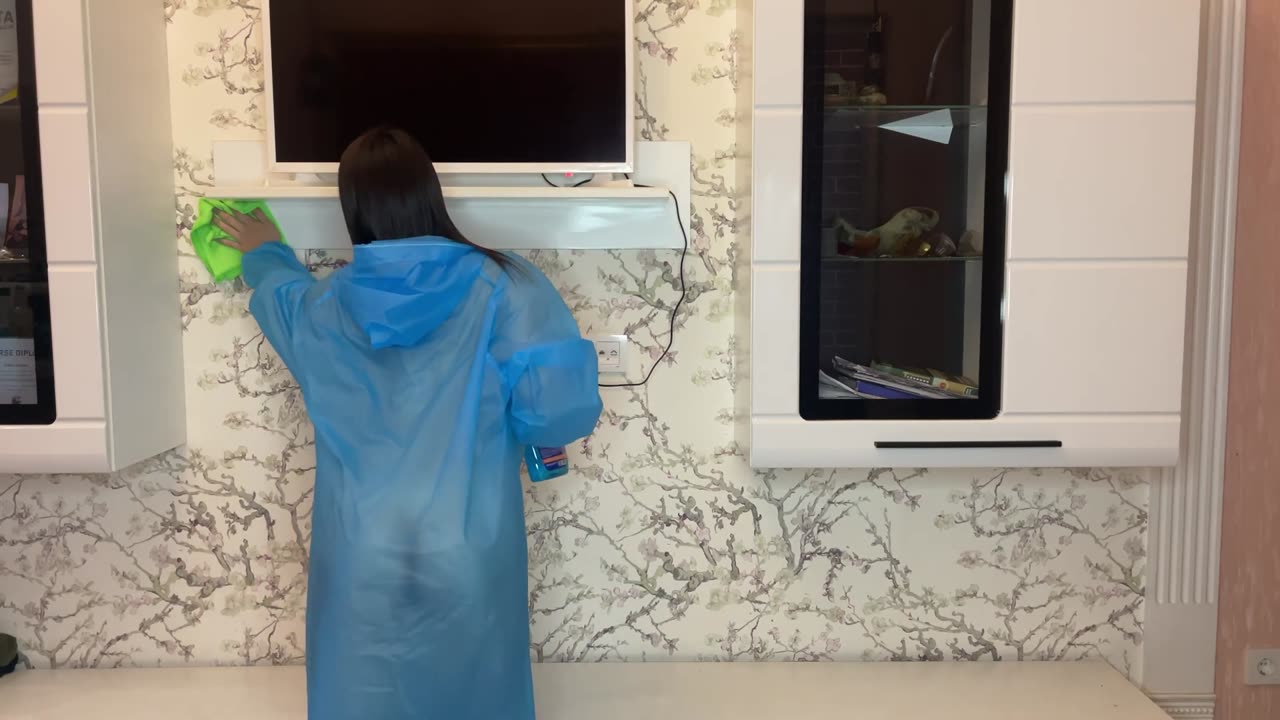 Crystal Clear 4K Home Cleaning Tutorial Simple Daily Routine #NUDE #NAKED