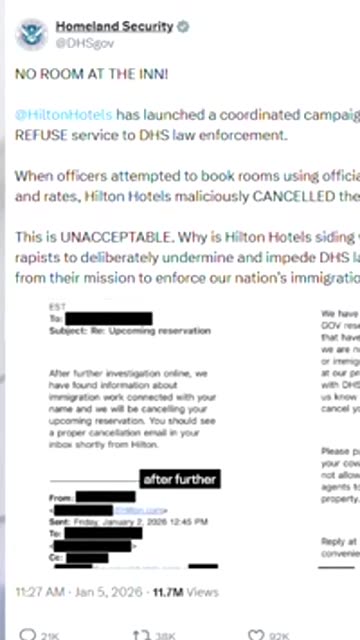 Hilton Stands Up for ICE, Cuts Off Franchise Refusing Rooms to Agents