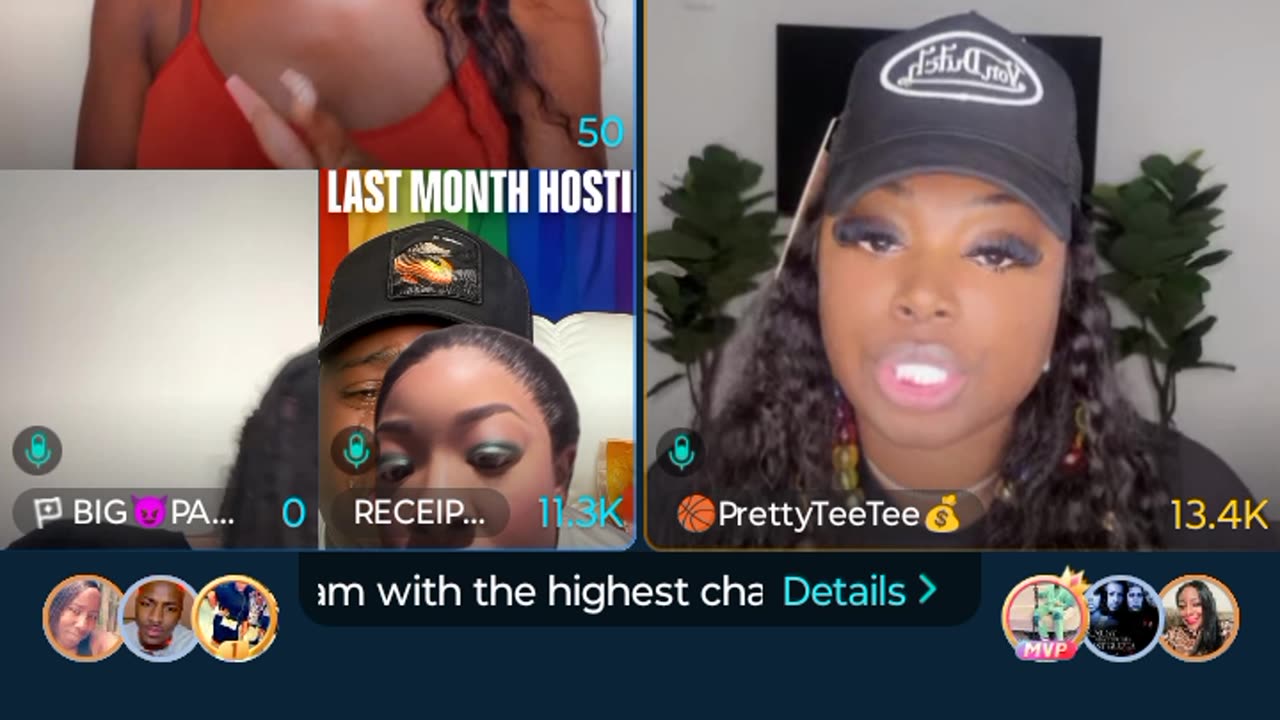 Receipt Queen with a light read on TeeTee, TeeTee real quiet