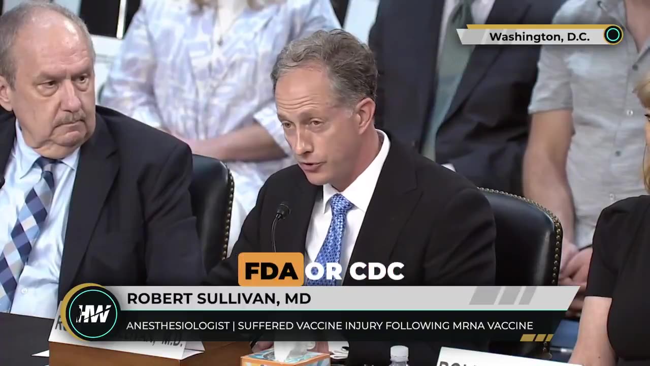 Dr Robert Sullivan— anesthesiologist testifies on his vax injury to U.S. Senate
