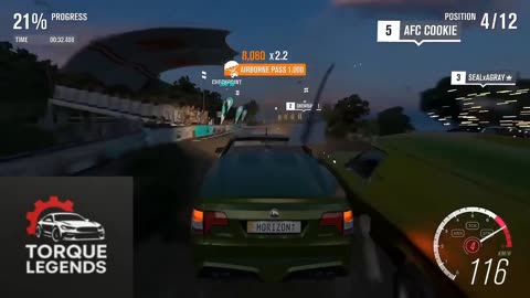 Forza Racing Game on the Beach with an HSV Car