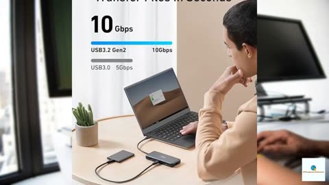 Anker 555 USB-C Hub (8-in-1), with 100W Power Delivery, 4K 60Hz HDMI Port, 10Gbps USB C an