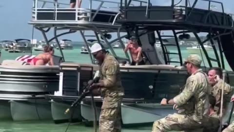 18 Army Rangers suspended for firing blanks at Billy Bowlegs Festival near Crab Island, Florida.